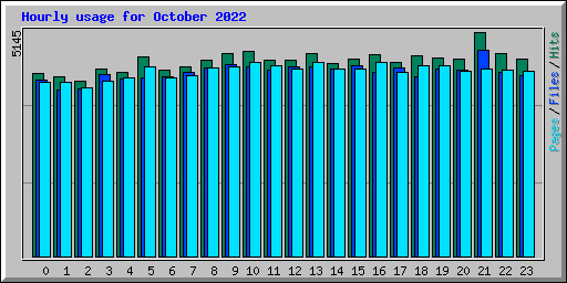 Hourly usage for October 2022