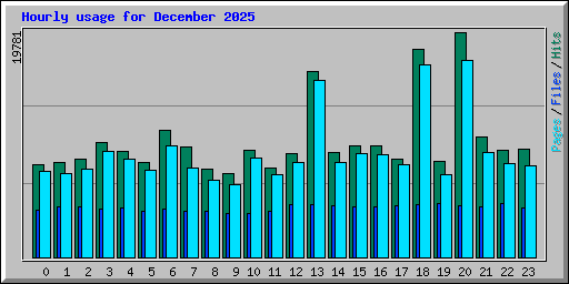 Hourly usage for December 2025